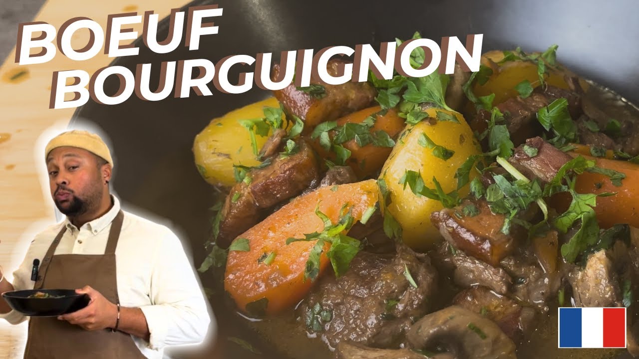 BOEUF BOURGUIGNON 🇫🇷 La Version SIMPLE, RAPIDE et ULTRA FONDANTE !