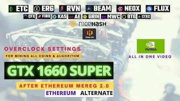 How to Overclock GTX 1660 Super For Mining PRO | ETC / RAVEN / ERGO / FLUX | After Ethereum Merge2.0
