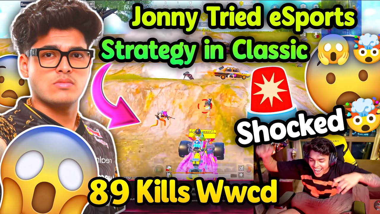 🤯Shocked😱Jonathan Tried eSports Strategy in Classic ☠️ Jonathan Bgmi Tournament Bgis Live Gameplay