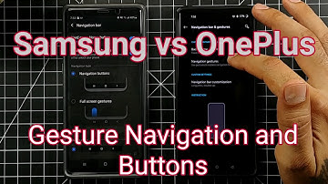 Samsung vs OnePlus | Gesture Navigation and Buttons