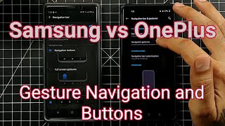 Samsung vs OnePlus | Gesture Navigation and Buttons