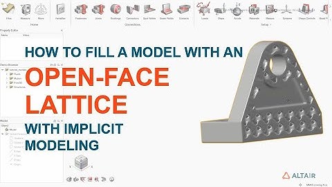 Fill a Model with a Lattice with a Shell Containing Open Faces in Altair Inspire