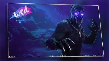 Make Your Desktop Look Cool With BLACK PANTHER Theme in 4 Minutes!!