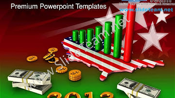 Business Graph Dollars Profits Americana PowerPoint Templates PPT Background  1112 Slides Backgrounds