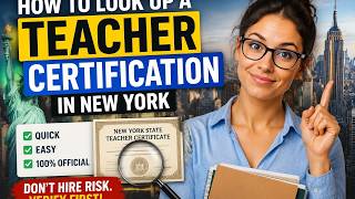 How to look up a teacher certification in New York