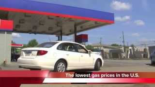 The lowest gas prices in the United States are in Chattanooga, Tennessee
