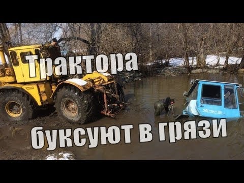 Машина буксует в грязи