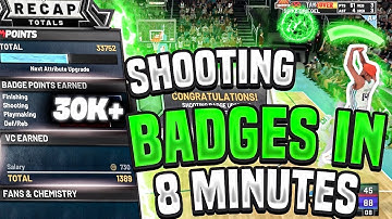 FASTEST WAY TO GET SHOOTING BADGES on 2K21 | FAST & EASY| Dexins Tips
