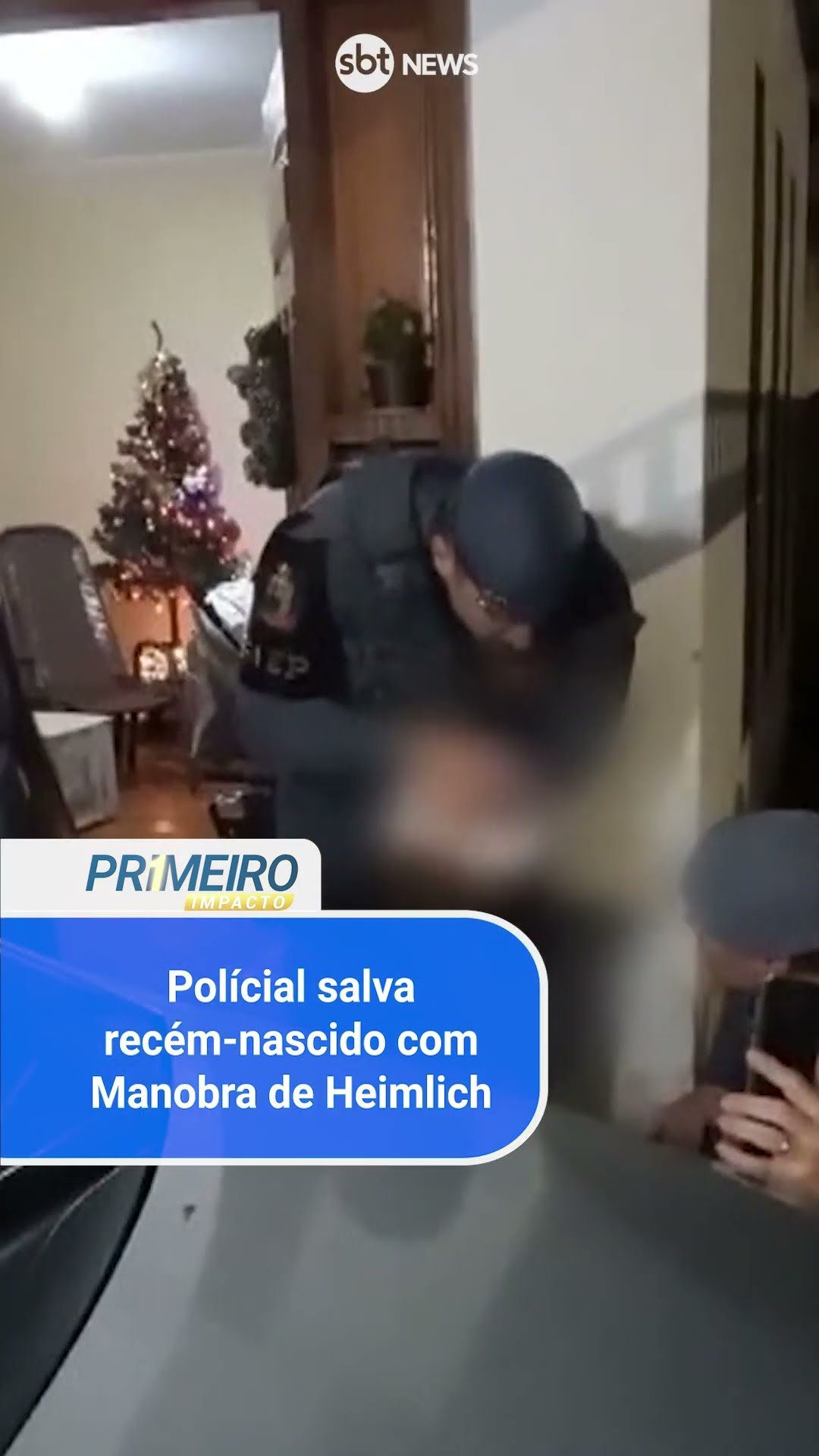 Policial faz manobra para salvar recém-nascido de apenas 8 dias