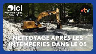 Après les intempéries qui ont touché les Hautes-Alpes, l'heure est au nettoyage