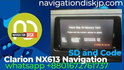 Clarion NX613 radio unlock for AUDI A3 Japan Spec