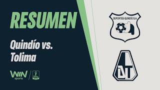 Deportes Quindío vs. Tolima (highlights and goals) | 2026 BetPlay Dimayor Cup | Phase 1B - Second...