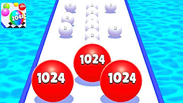 Ball Run 2048 Merge Race Run 3D ! All Levels Gameplay (110-116) android, ios