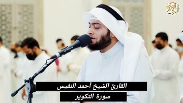 القارئ الشيخ أحمد النفيس سورة التكوير -٨١- ختم القران الكريم