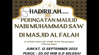 Live Peringatan Maulid Nabi Muhammad SAW DKM AL FALAH
