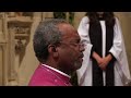 Presiding Bishop Curry offers prayers for Nevada during Evensong at Canterbury Cathedral