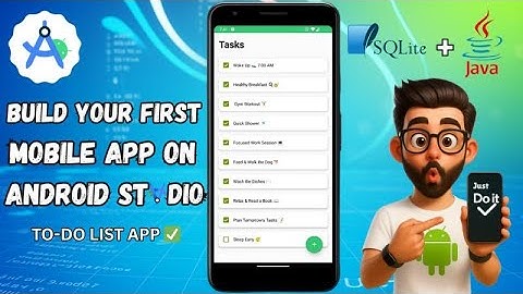 Build a To-Do List App in Java Android | Voice Input + SQLite Tutorial