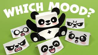 Positivity Panda Paper Craft - 12 Swappable Faces!