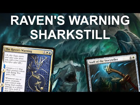 DARK WINGS, DARK WORDS! Legacy Raven's Warning Sharkstill Control. Staff of the Storyteller MTG