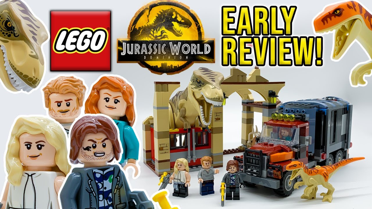 LEGO Jurassic World T. Rex and Atrociraptor Breakout EARLY Review