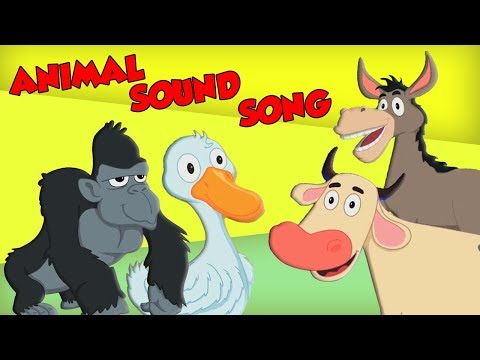 Canção de som animal | Rimas infantis | Canções de bebê | Animal Sound Song