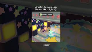 Why I've been sleeping so well lately #pokopia #jirachi