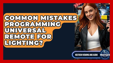 Common Mistakes Programming Universal Remote For Lighting? - NextGen Viewing and Audio