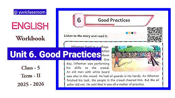 5th std English term 2 unit 6 workbook answers / 5th English unit 6 Good Practices #term2 #unit6