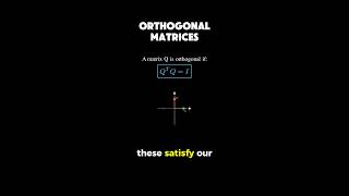 orthogonal matrices - geometric interpretation #maths #mathematics #machinelearning #dataanlysis
