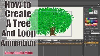 How to create a tree and loop animation - 2D animation by Anime Studio Moho