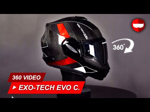 Scorpion EXO-Tech EVO Carbon Cad Black-Red - Showcase - YouTube