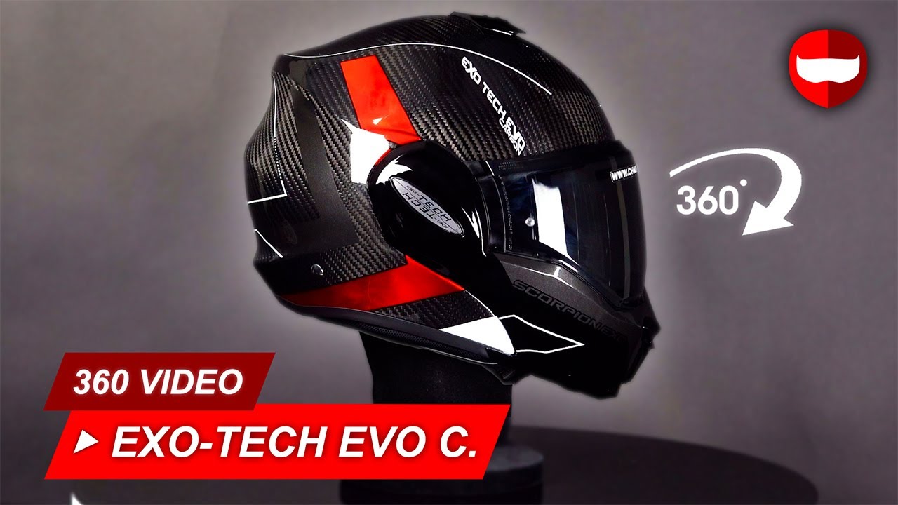 Scorpion EXO-Tech EVO Carbon Cad Black-Red - Showcase - YouTube