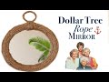 Dollar Tree DIY Nautical Rope Mirror