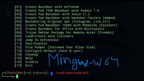 How To Install FatRat Tool On Linux 2022 Mingw-w64 Fix Urdu | Hindi