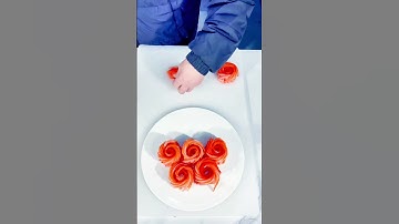 # Fruit and vegetable modeling# Simple and easy to learn# Eating ritual feeling# Tomatoes# Roses🌹@