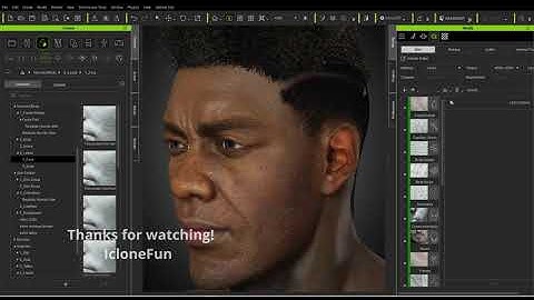 Iclone Animation😉Amazing Super Detailed Skin Rendering😉Character Creator Headshot & SkinGen 4K 1080p