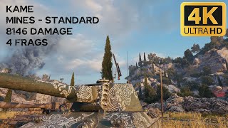 Kame 8,1k damage 4 frags on Mines - World of Tanks