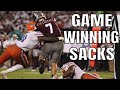 College Football Game Winning Sacks | Part 1