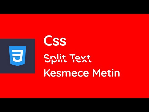 #CSS Split Text