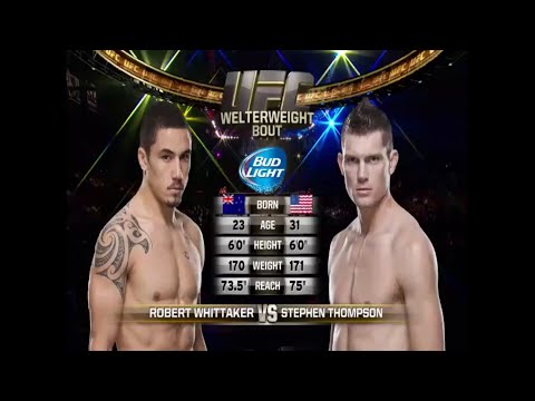 Robert Whittaker vs Stephen Thompson fight footage