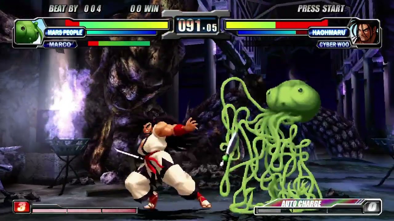 NEOGEO BATTLE COLISEUM 💥 | Marco Rossi 🔫, The Mars People 👽 🆚 Cyber Woo ⚙️, Haohmaru 🍶