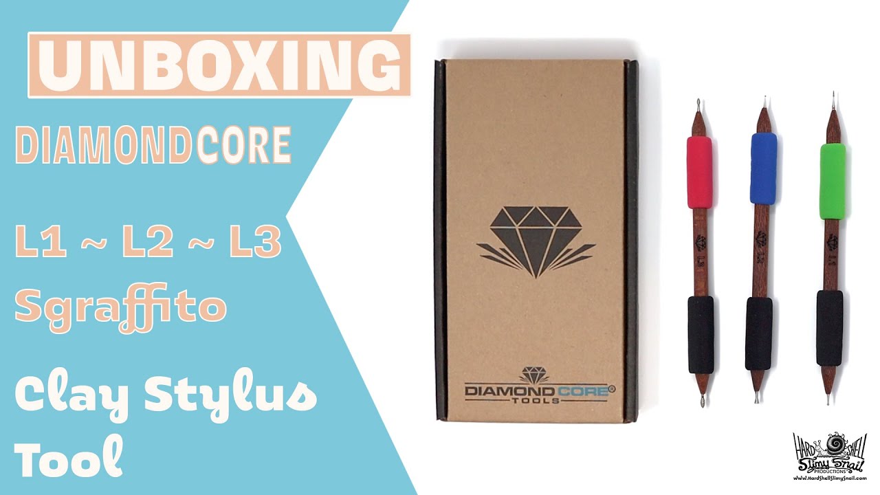 Ceramic Sgraffito DEMO - DiamondCore Unboxing L1, L2, L3 Stylus 