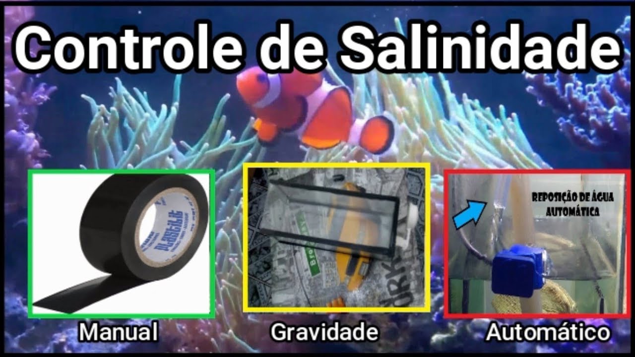 A Salinidade Da água De Um Aquário Para