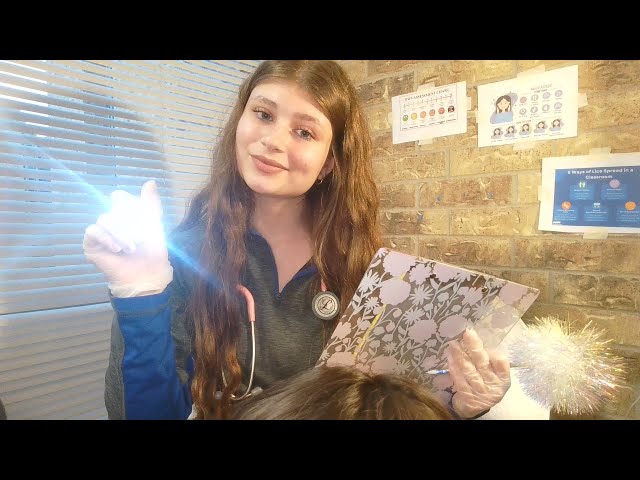 ASMR School Nurse Checkup (Everything is wrong)