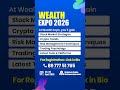 Wealth Strategies Revealed – Hyderabad Expo 2026 #wealthexpo2026 #ytshorts #shorts