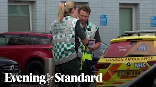 Man arrested after two people stabbed at hospital