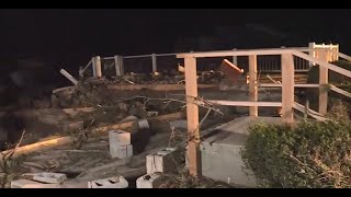 Possible tornado causes damages