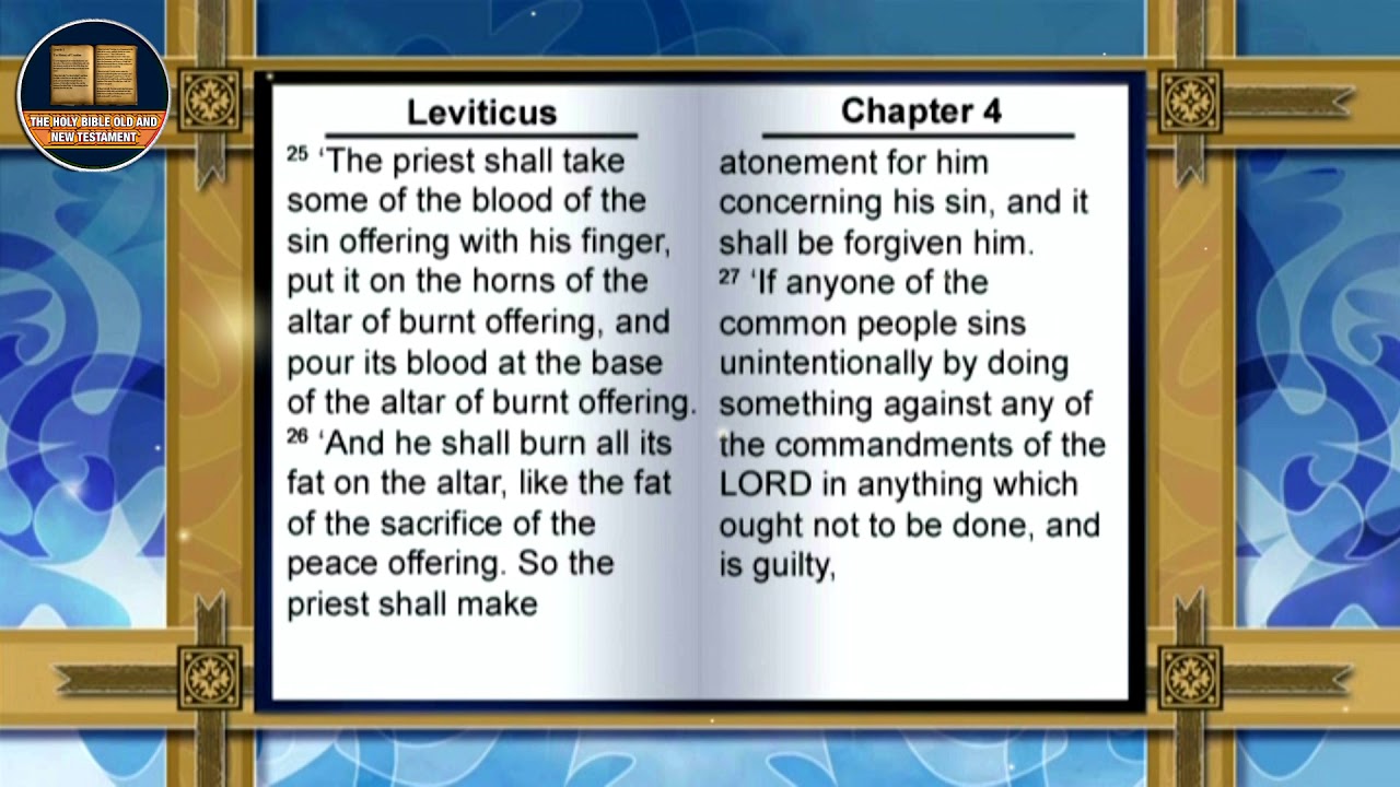THE HOLY BIBLE " LEVITICUS " BOOK 3 OF 39 THE OLD TESTAMENT NEW KING ...