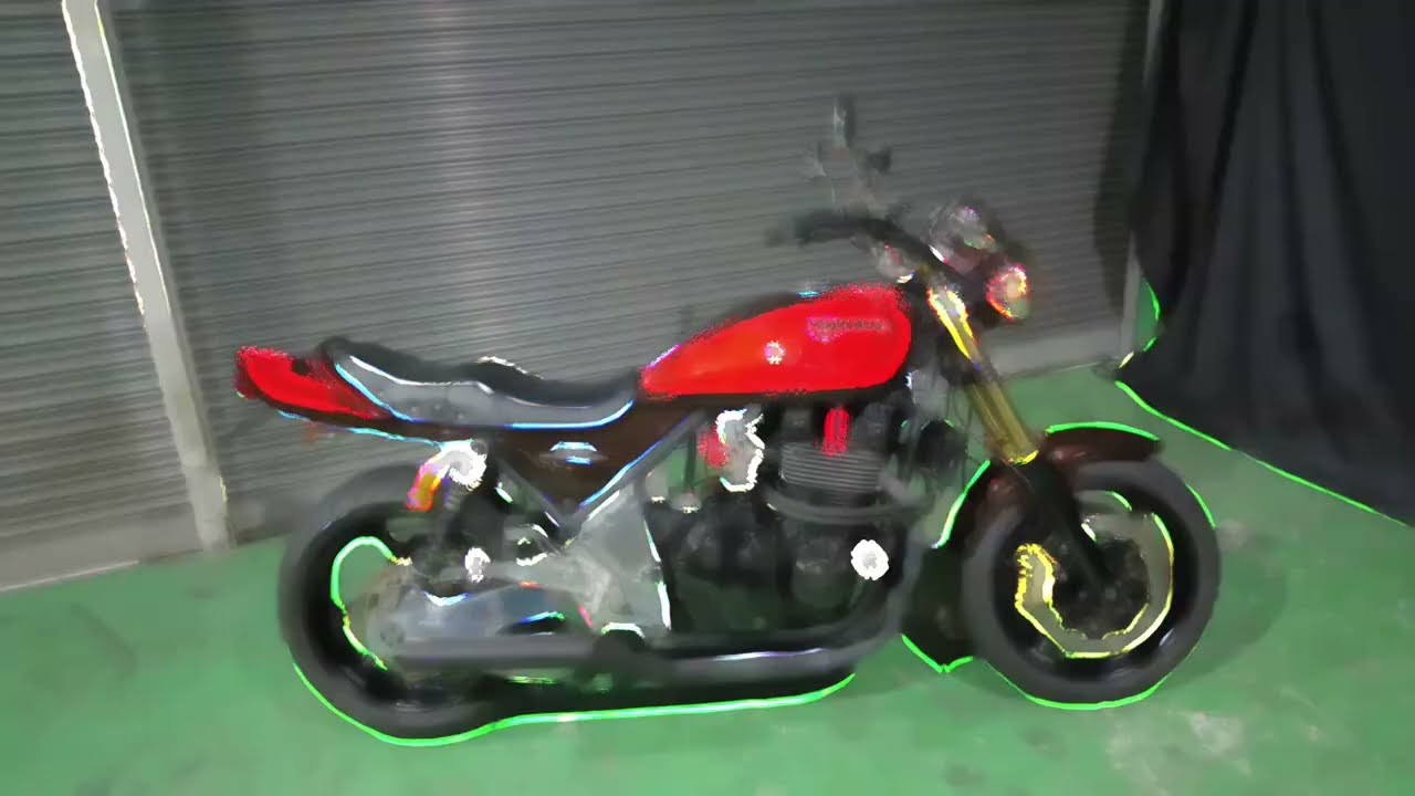 ヤフオク出品中 中古車 1993年 逆車 カワサキ ゼファー1100 ZEPHYR1100 ショート管マフラー エンジン音 108602