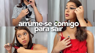 ARRUME-SE COMIGO PARA SAIR | make e look 🌟🪩